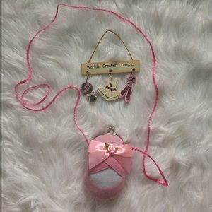 Tiny Pink Ballet Slipper Bag Purse
